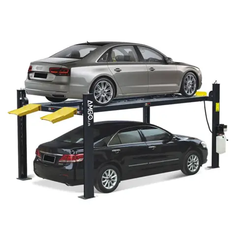 Parking lift storing one car above another